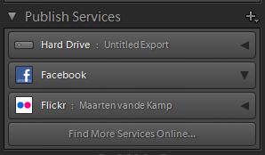 Adobe Lightroom Publish Services