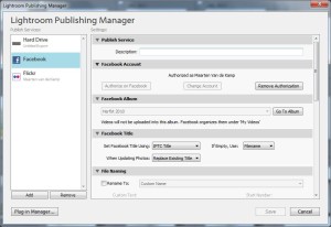 Adobe Lightroom Publishing Manager