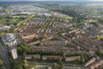 Wijk in Zwolle vanuit de heteluchtballon