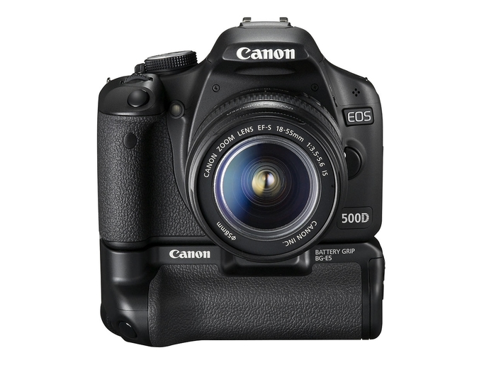 Canon EOS 500D met BG-E5