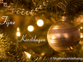 Kerstbalkaart - Eindresultaat