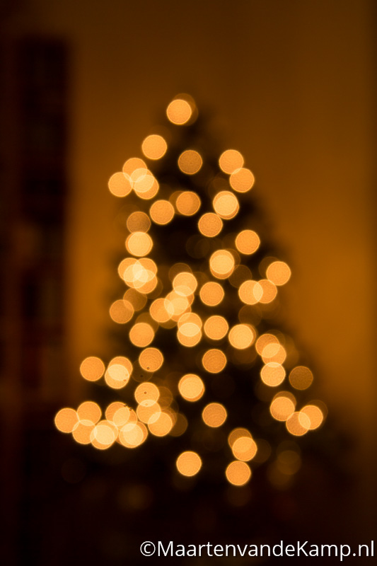 Out of focus Kerstboom