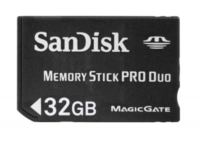 MemoryStick PRO DUO, gemaakt door SanDisk