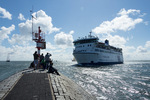 De Friesland bij haven West-Terschelling