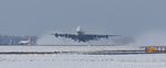 Airbus A380 stijgt op op Aalsmeerbaan Schiphol