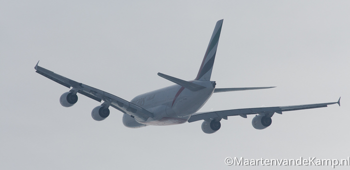 Airbus A380-861 (A6-EDK) van Emirates naar Dubai