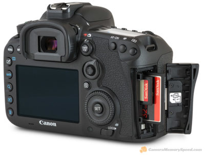 Canon 7D MkII met ruimte voor CompactFlash en SD-kaart